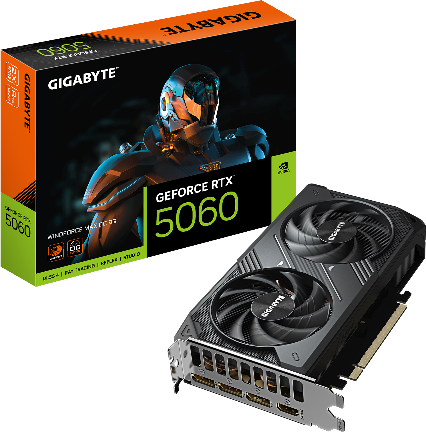 Gigabyte GeForce RTX 5060 WINDFORCE MAX OC 8G (GV-N5060WF2MAX OC-8GD)