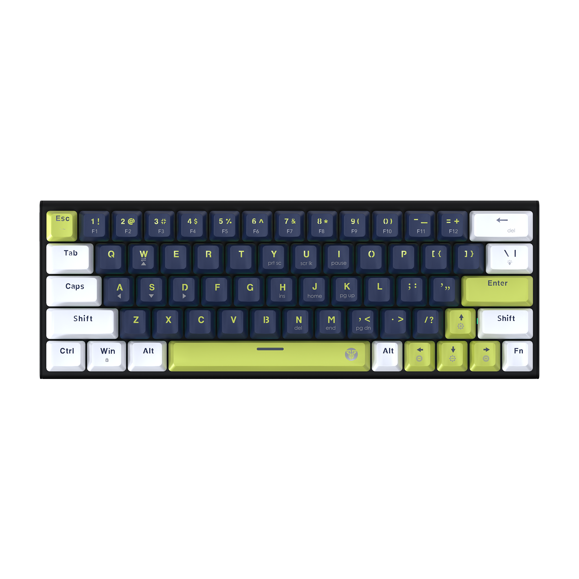 Fantech ATOM63 MK874 V2 MORI Edition 60% Hot-Swappable Mechanical Keyboard - Blue/White (BLWH)