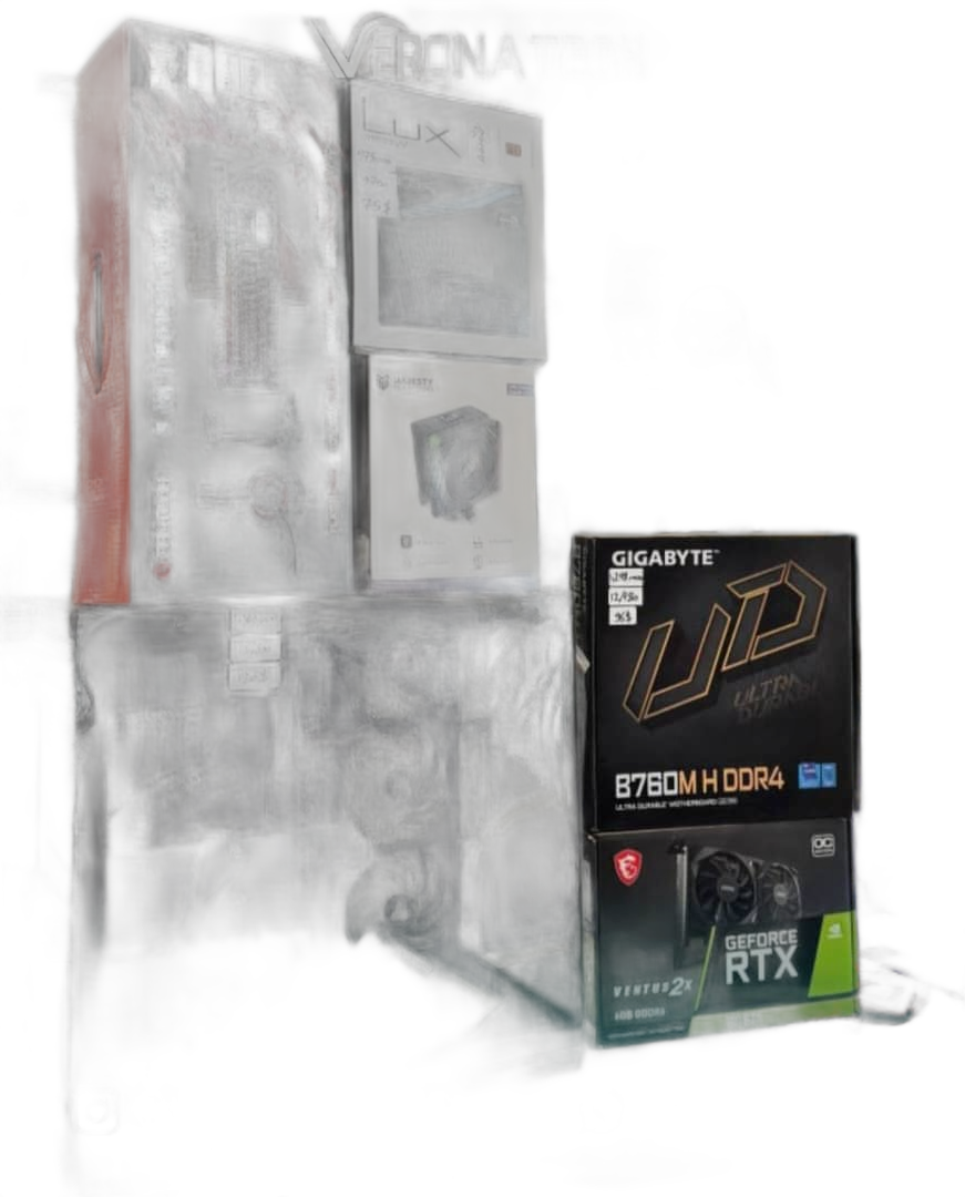 تجميعة PC غيمنغ — Intel Core i5 الجيل 12 + RTX 3050 6GB مع باكج Fantech P51