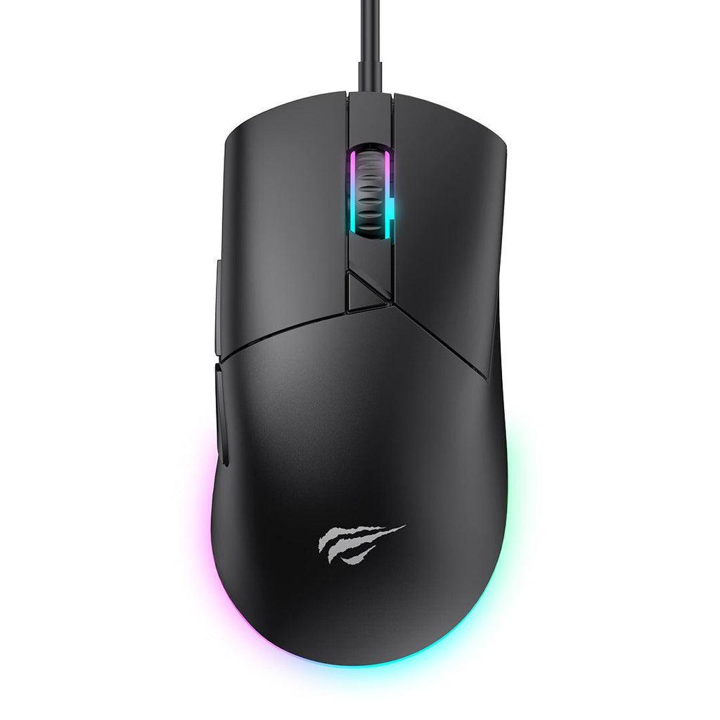 Havit MS1038 RGB Backlit Programmable Gaming Mouse – Black