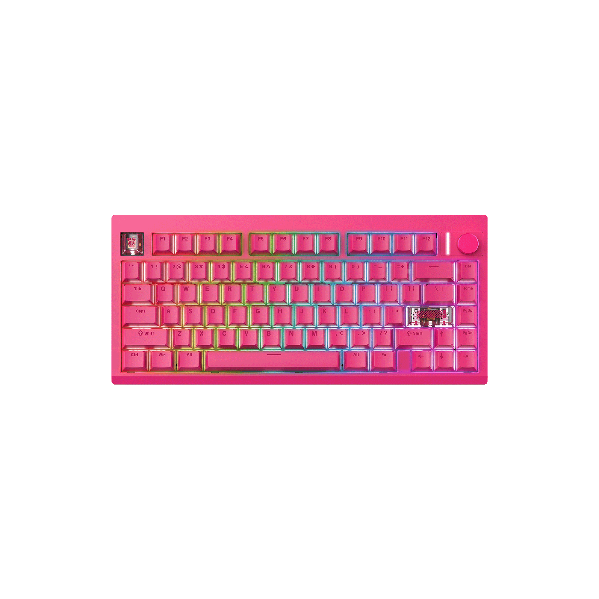 Fantech MAXFIT8 MK921 Rosie Edition QMK Tri-Mode Wireless Mechanical Keyboard - Pink