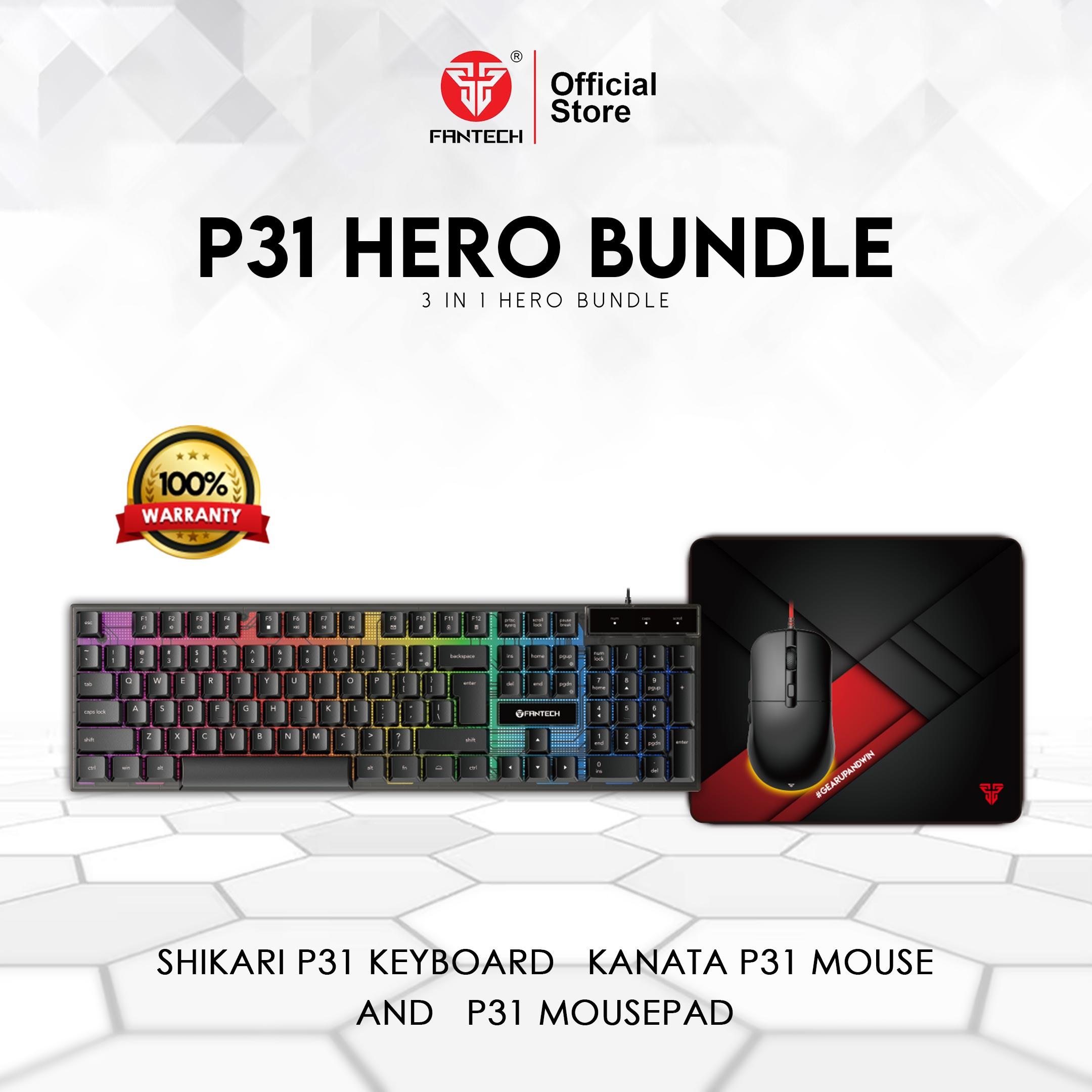 Fantech P31 Hero Bundle 3-in-1 Gaming Combo – Black