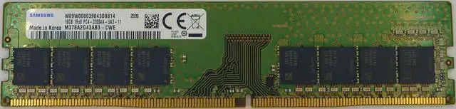 Samsung 16GB DDR4-3200 UDIMM Desktop RAM (OEM)