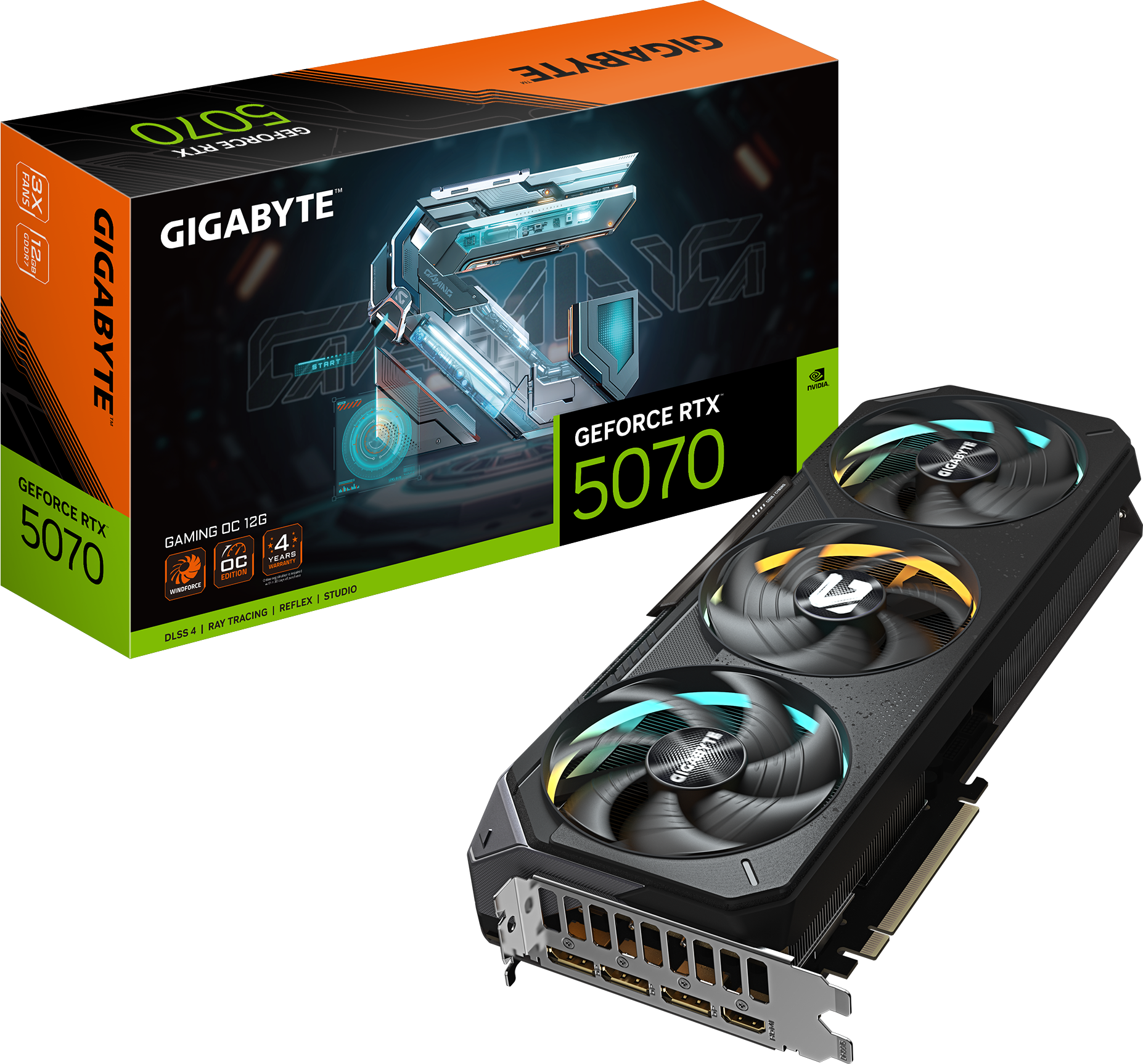Gigabyte GeForce RTX 5070 GAMING OC 12G (GV-N5070GAMING OC-12GD)