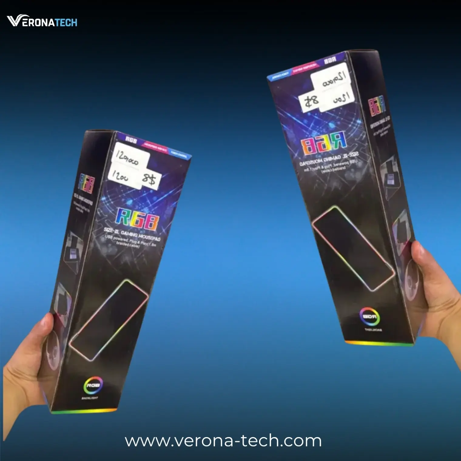 ماوس باد غيمنغ RGB مقاس XL – USB Plug & Play