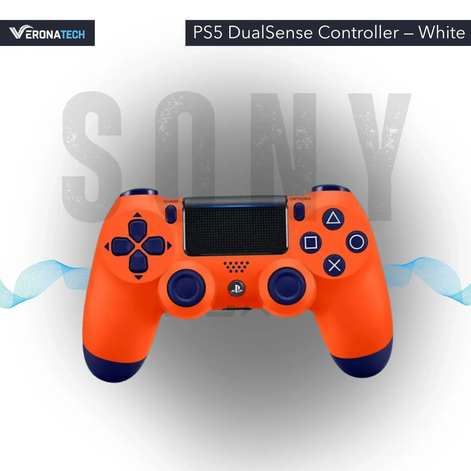 ذراع PS4 (كوبي جديد) — برتقالي