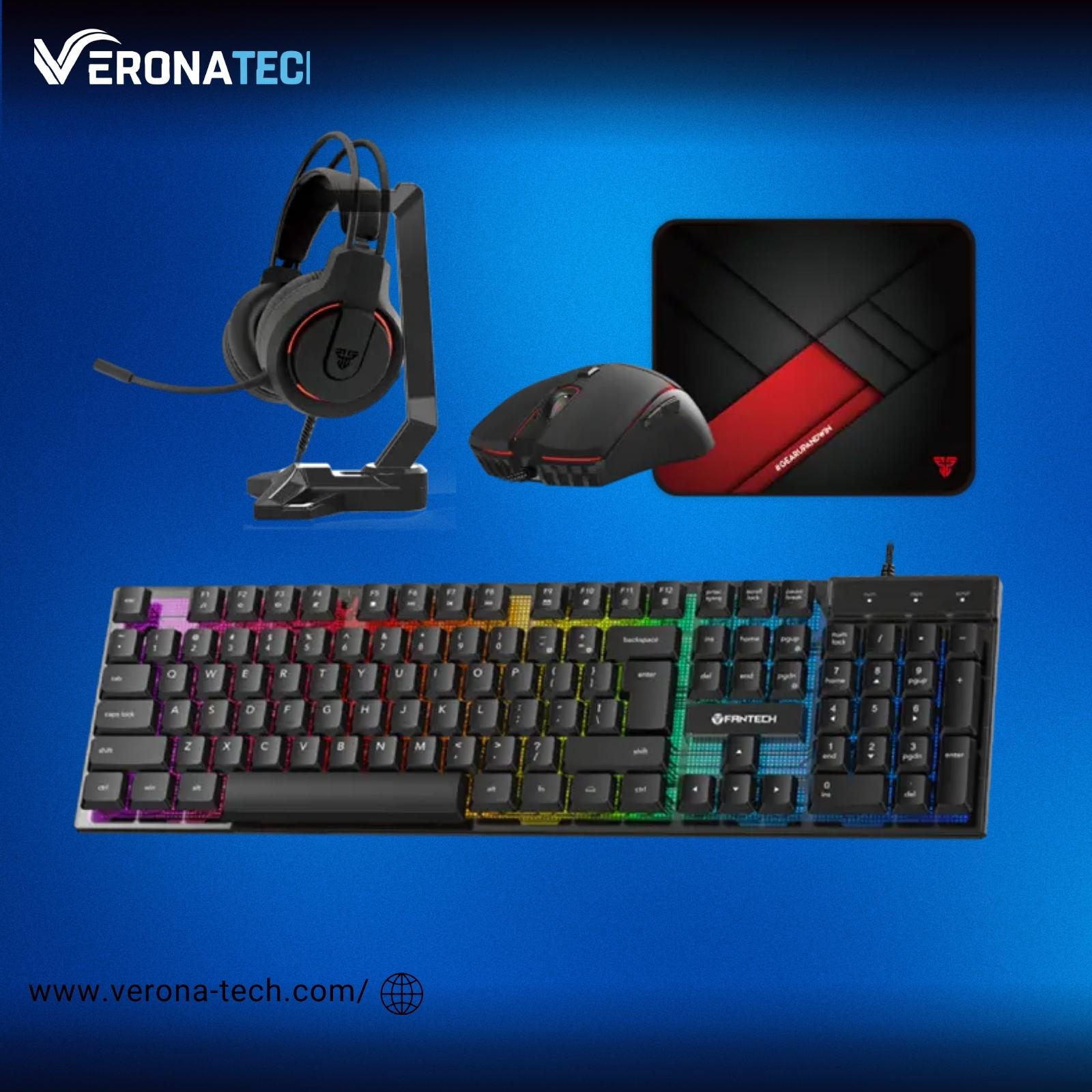 Fantech P51 Power Bundle 5-in-1 Gaming Combo – Black