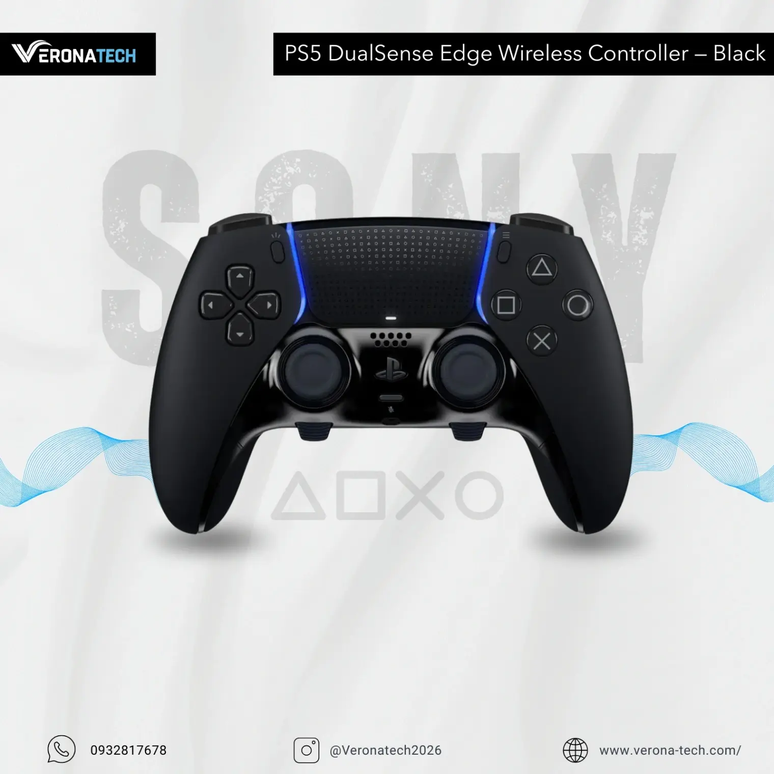 PS5 DualSense Edge Wireless Controller — Black
