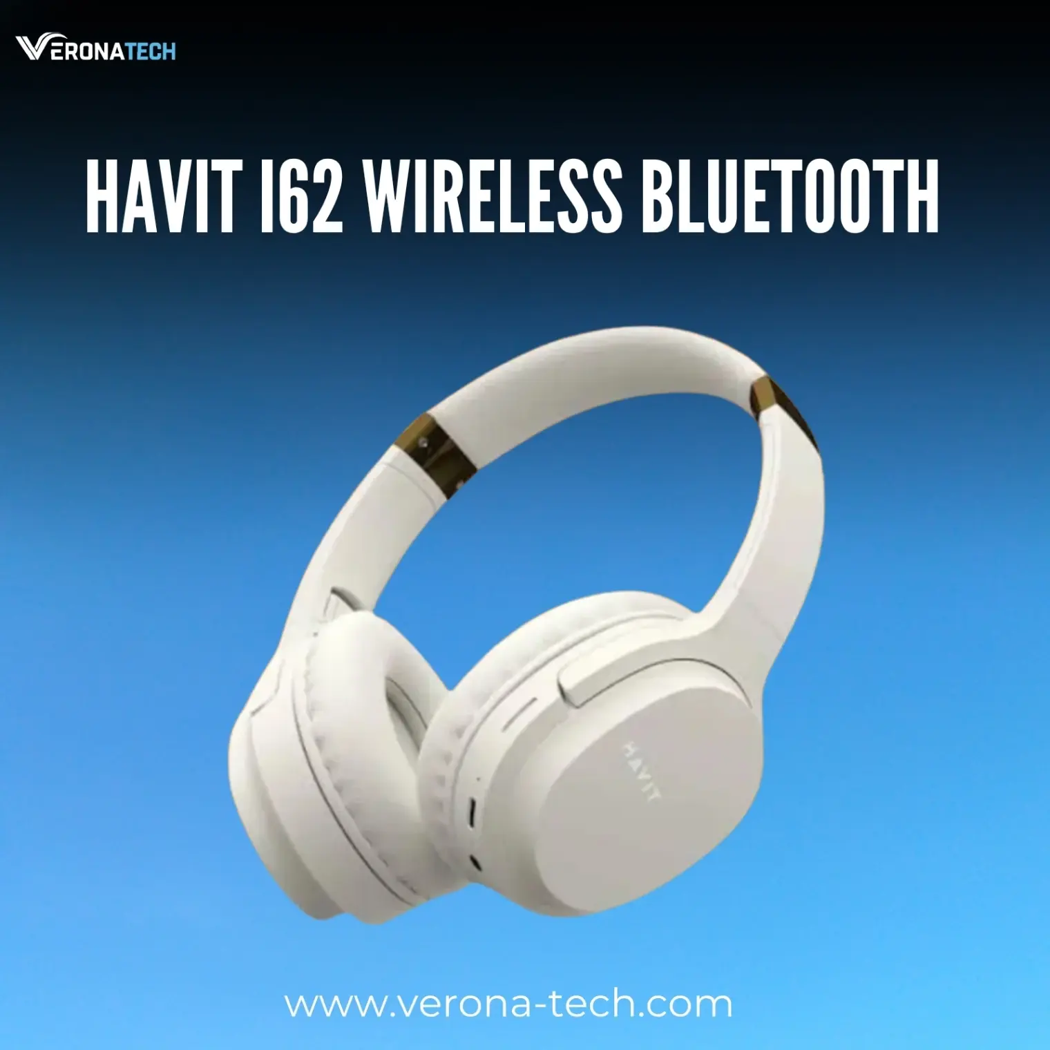 Havit i62 Wireless Bluetooth Headphones - Gold