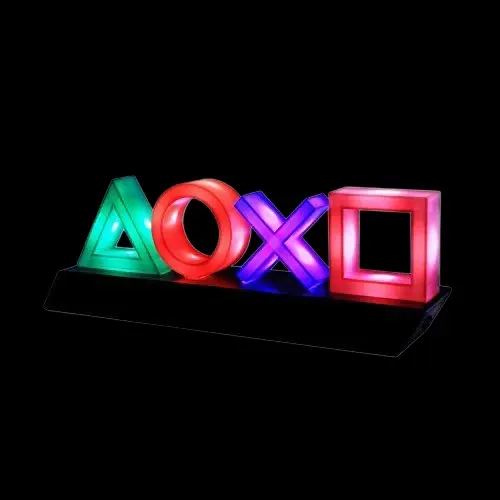 ليد لامب 3D أكريليك — رموز أزرار بلايستيشن △○✕□