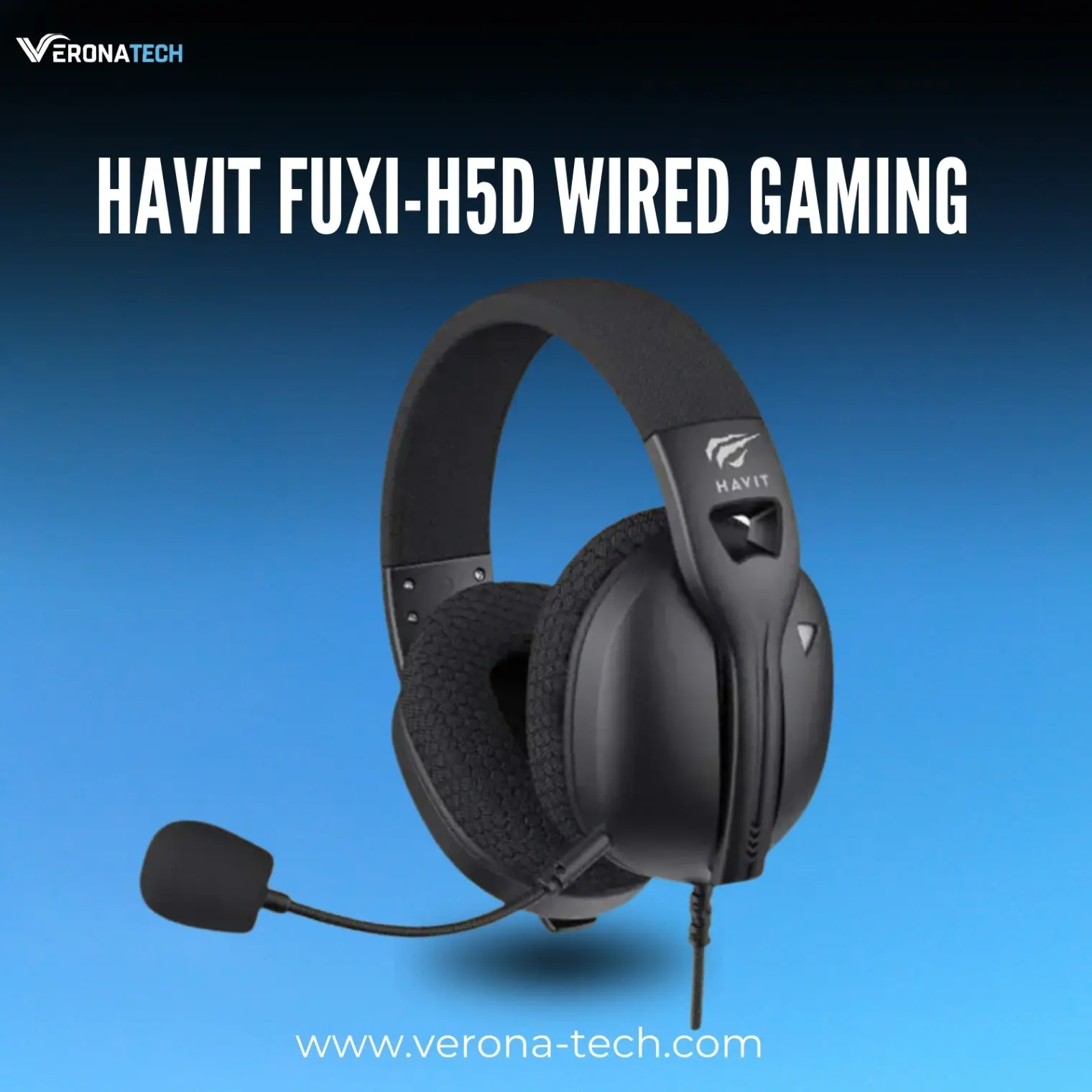 Havit Fuxi-H5d Wired Gaming Headset — Black