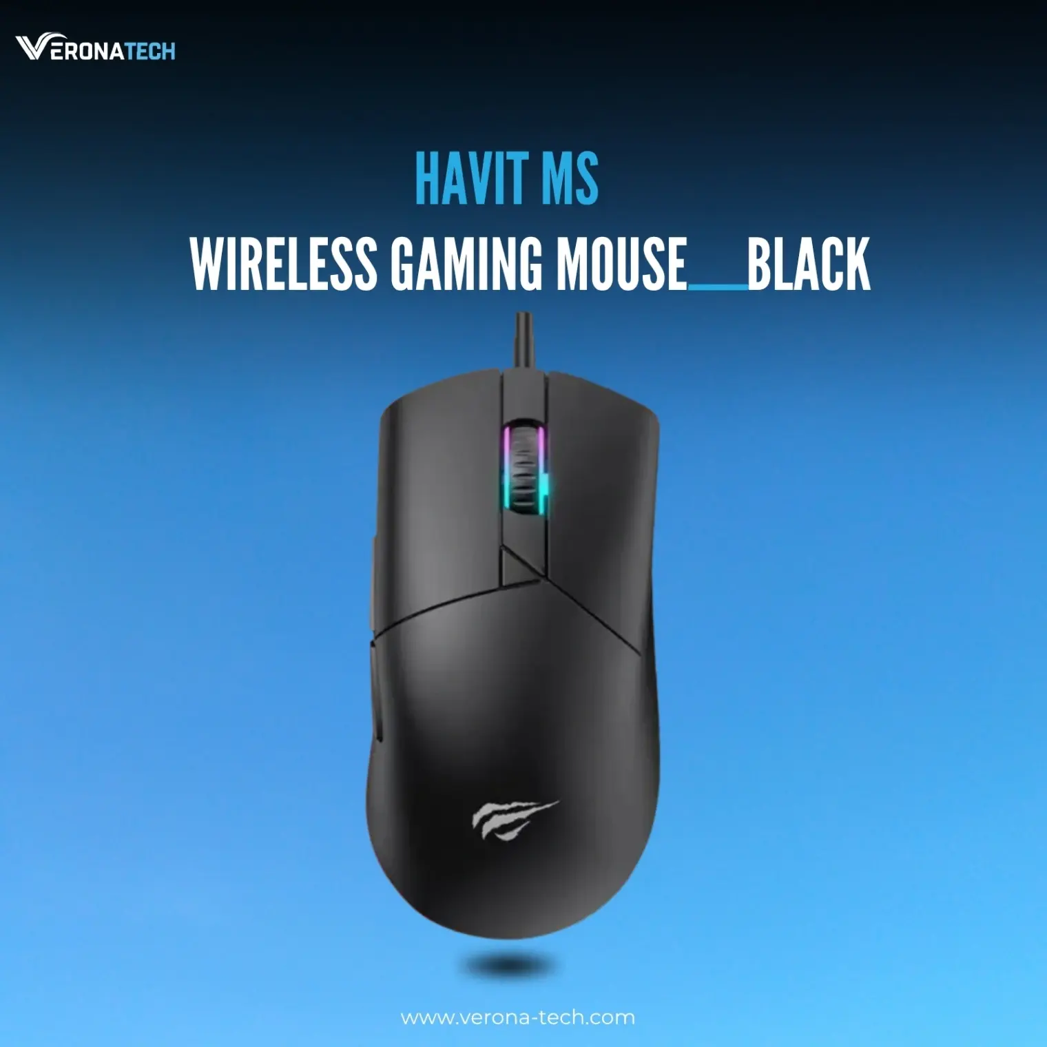 Havit MS1038 RGB Backlit Programmable Gaming Mouse – Black
