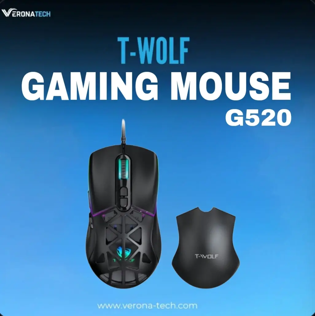 T-Wolf G520 Wired RGB Gaming Mouse