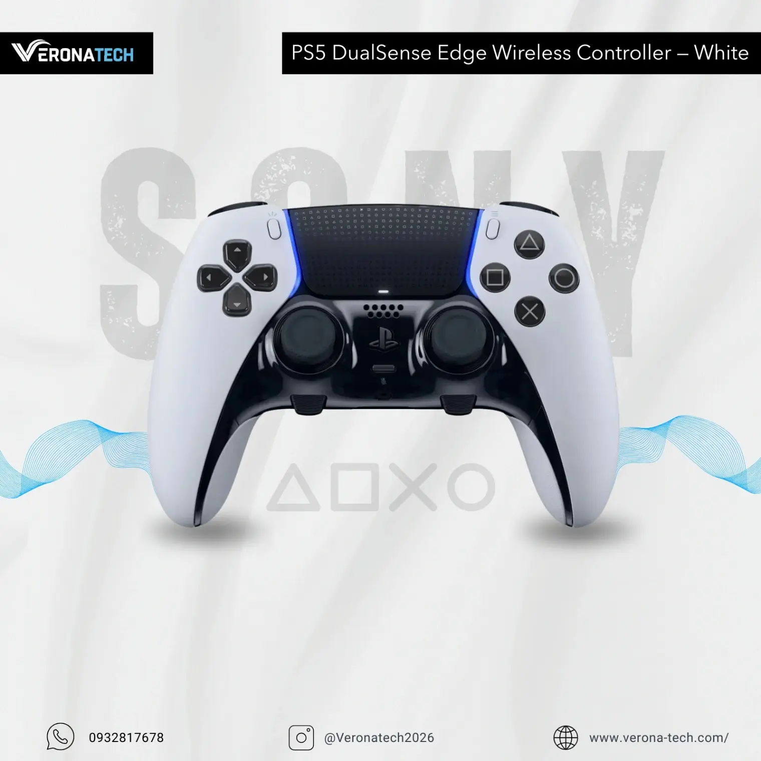 PS5 DualSense Edge Wireless Controller — White