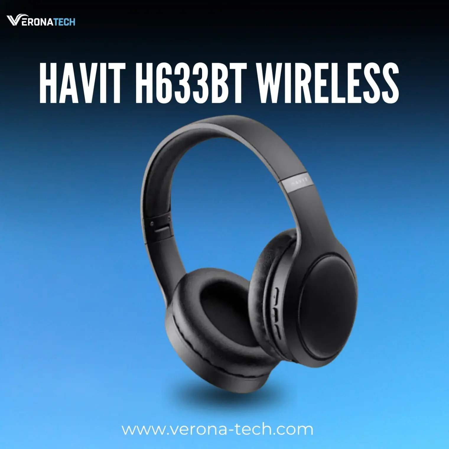 Havit H633BT Wireless Bluetooth Headphones — Black