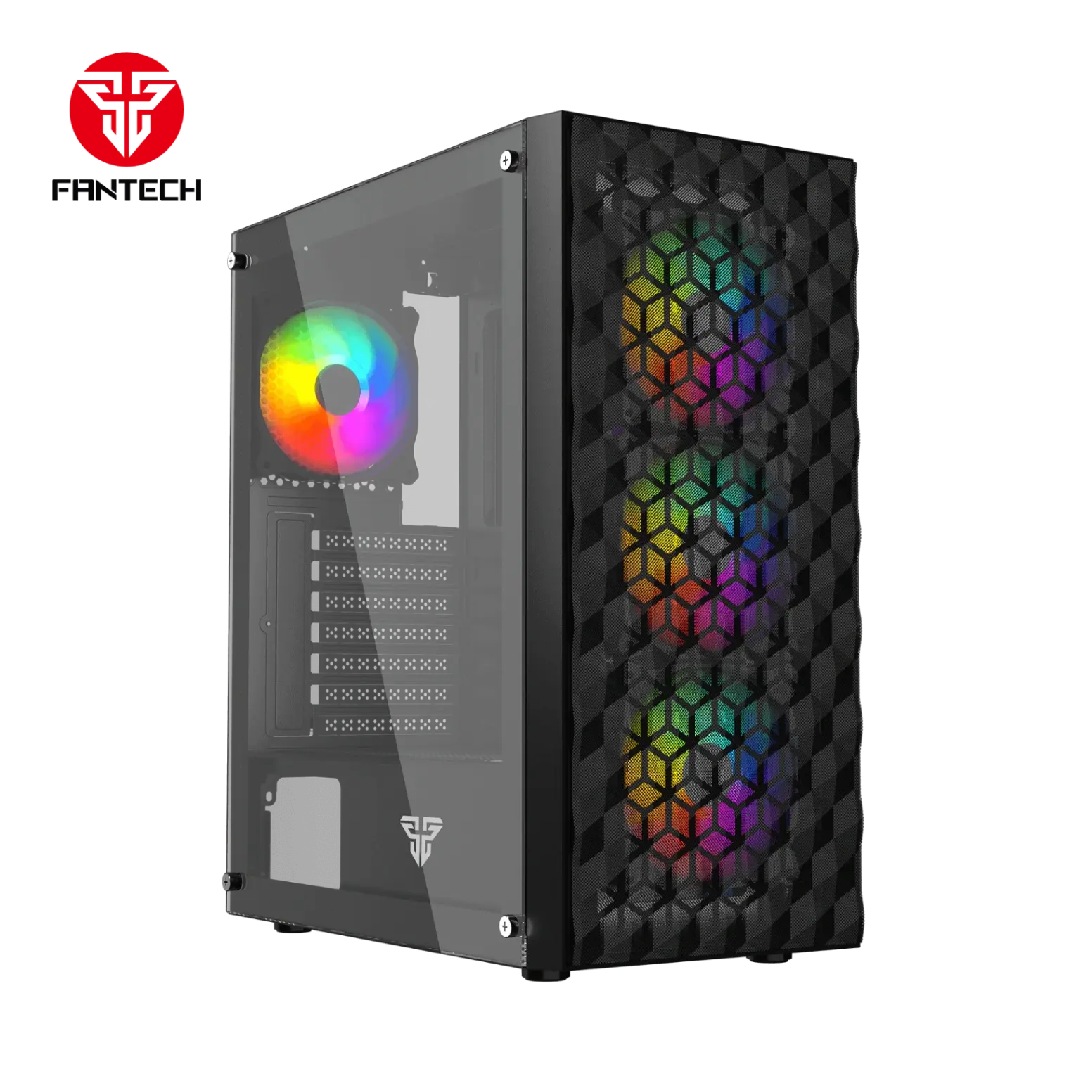 4. تجميعة Fantech السوداء RGB — قوة بإطلالة تخطف 💥