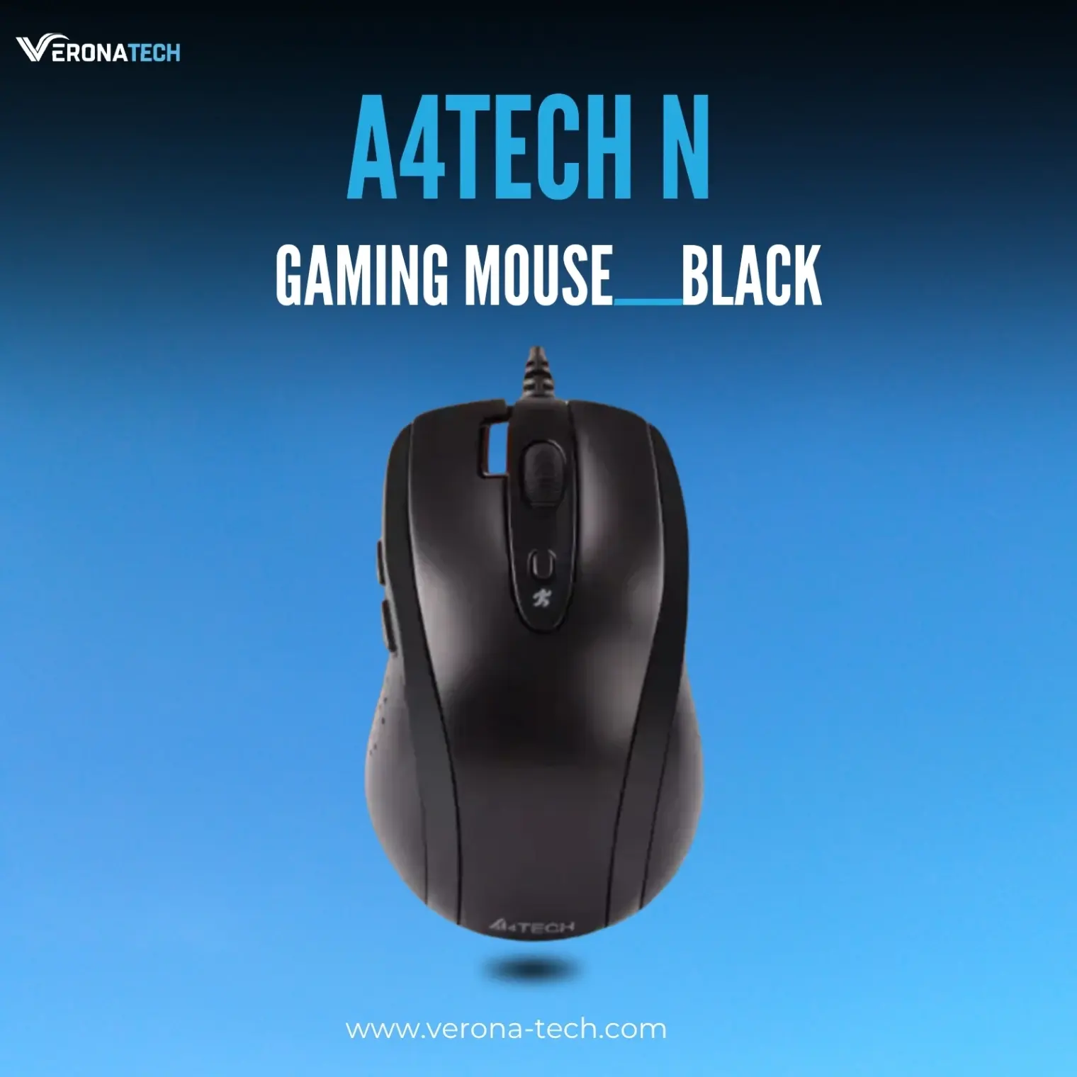 A4Tech N-70FXS V-Track Padless Wired Mouse - أسود