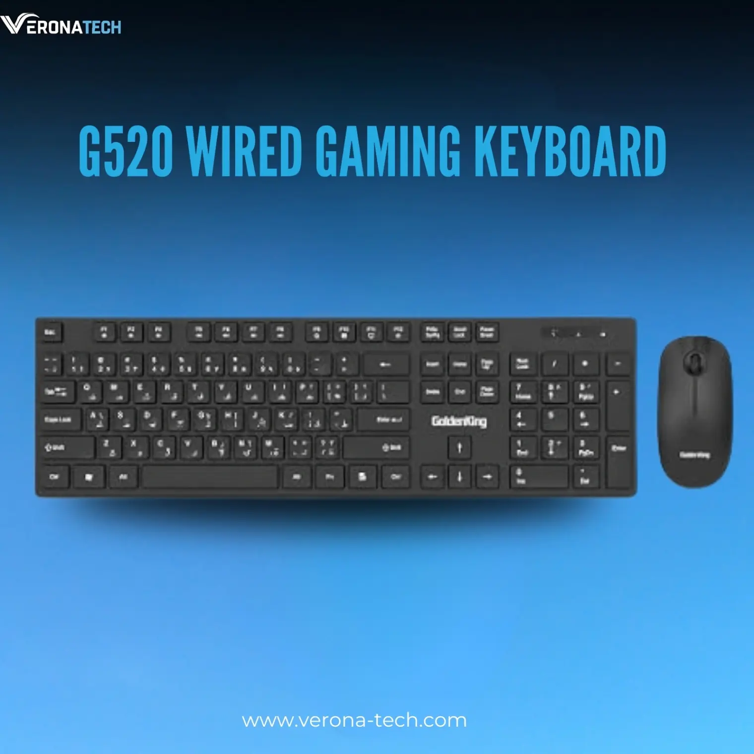 كيبورد غيمنغ G520 سلكي - أسود