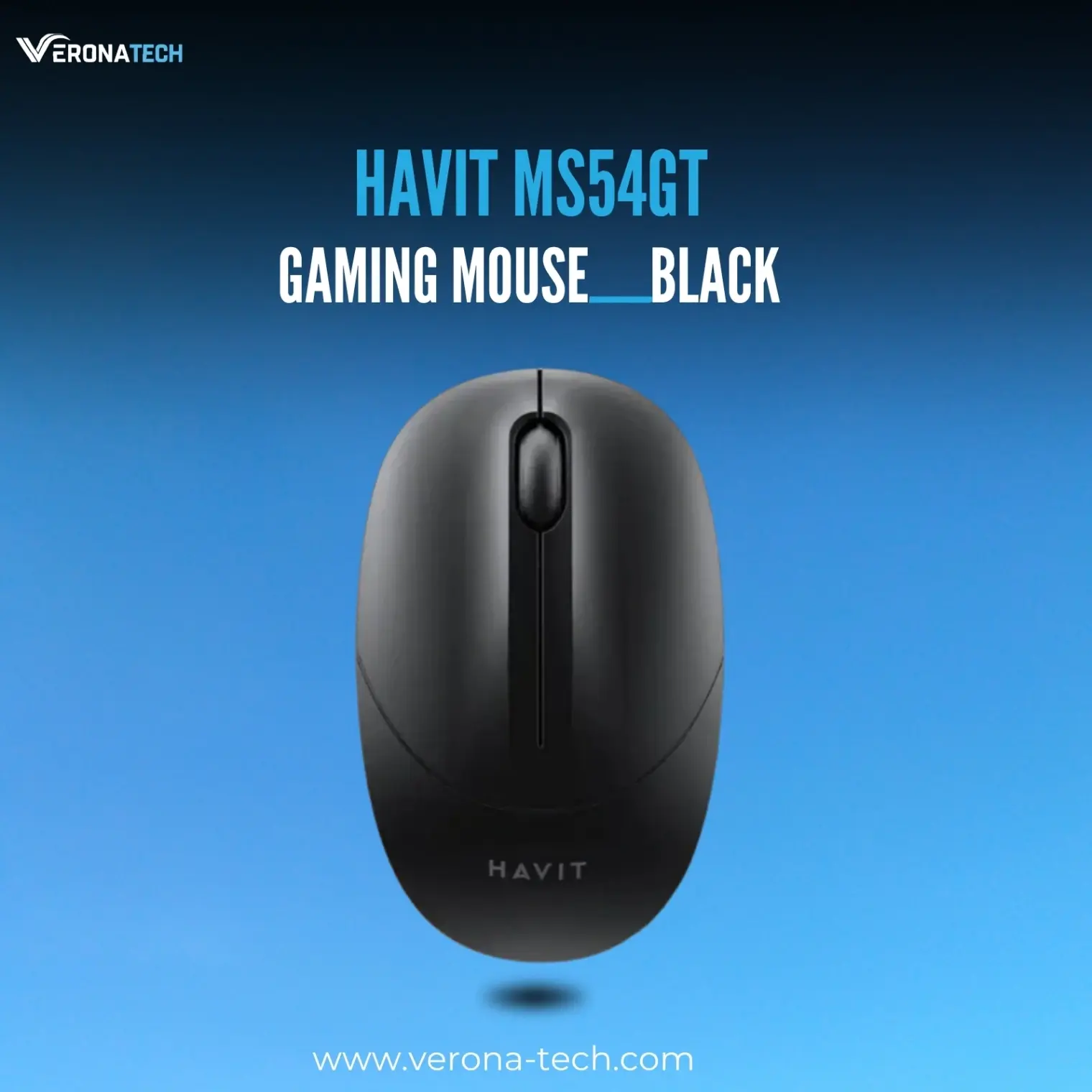 Havit MS54GT 2.4GHz Wireless Mouse – Black