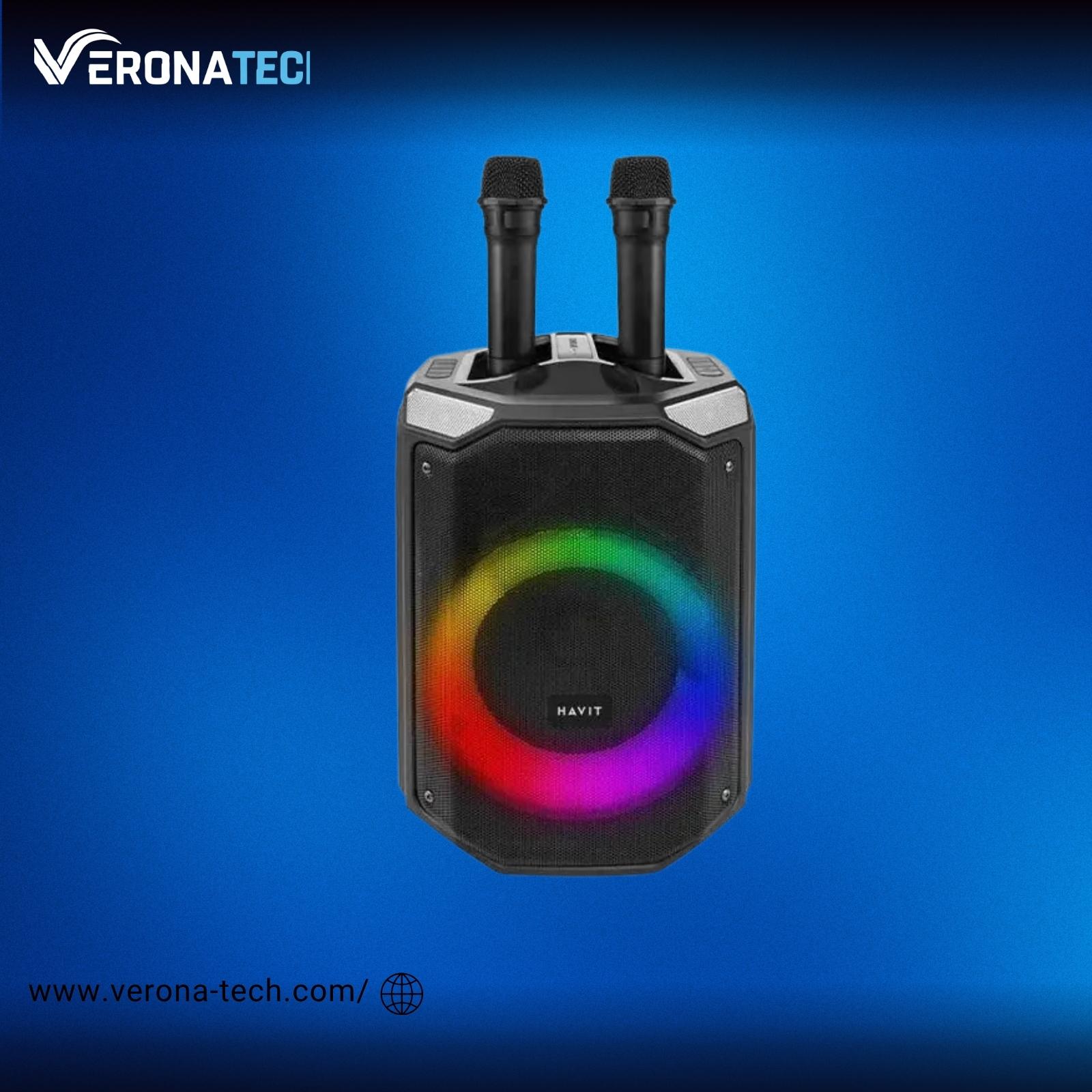 Havit SQ143BT Outdoor Party Speaker with Dual Wireless Microphones