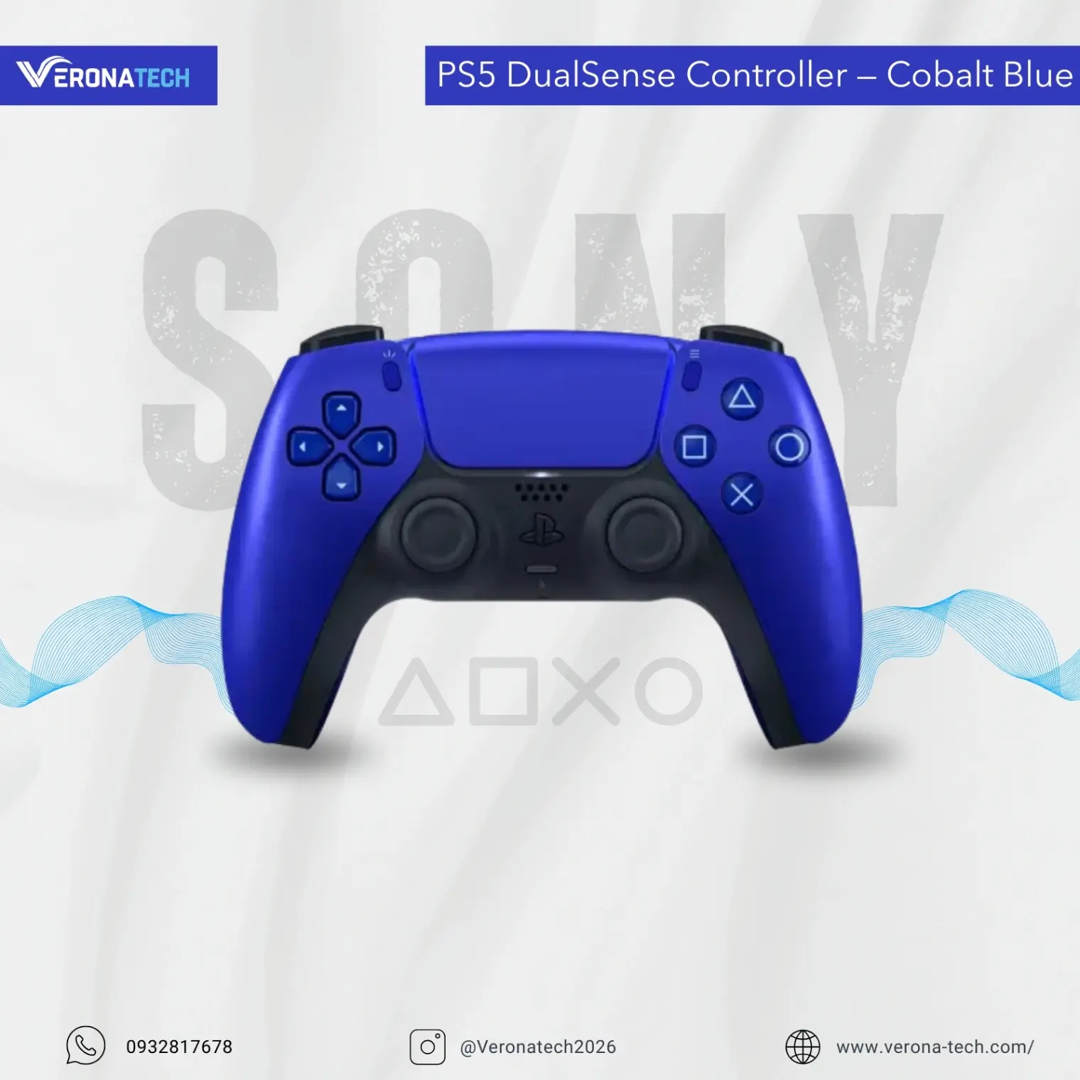PS5 DualSense Controller — Cobalt Blue