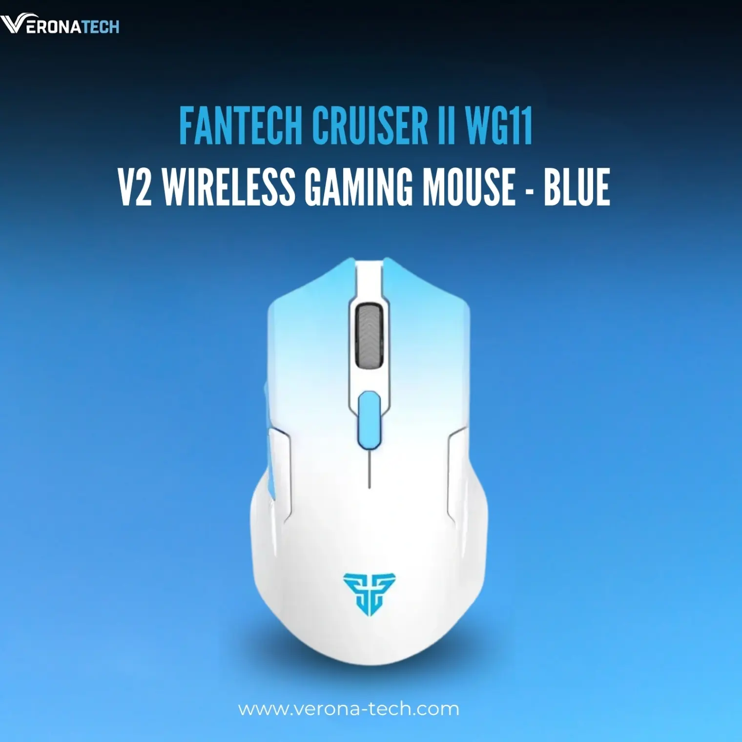 Fantech Cruiser II WG11 V2 Wireless Gaming Mouse - Blue