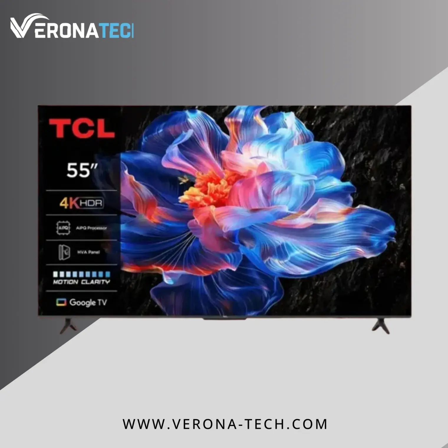 TCL 55P6K تلفزيون 55 بوصة 4K HDR Google TV
