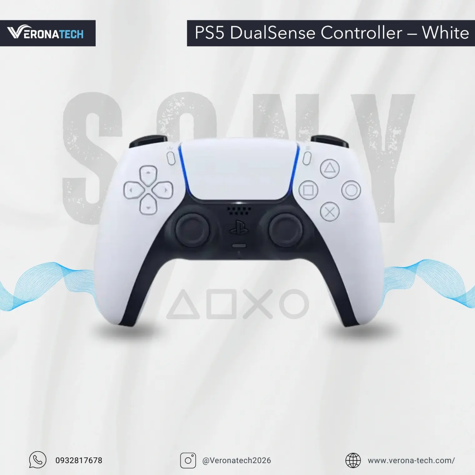 PS5 DualSense Controller — White