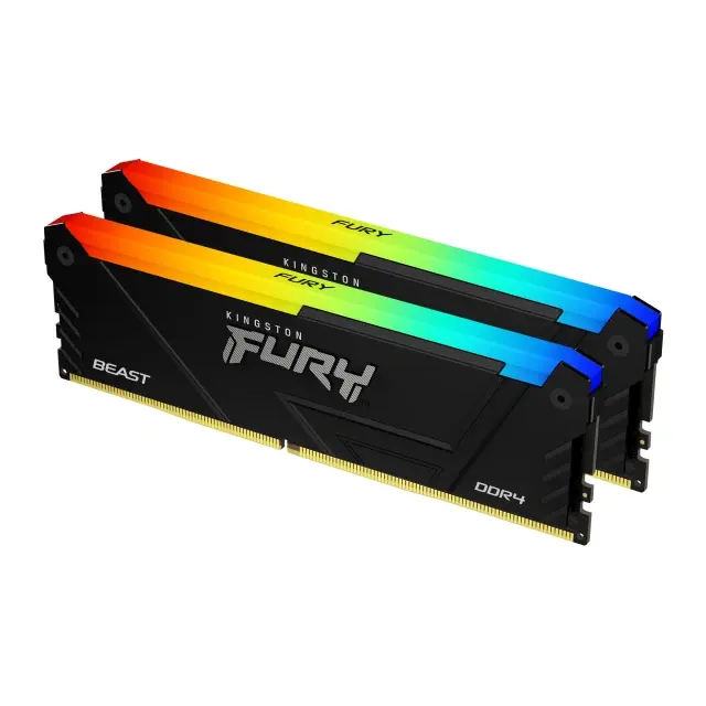 Kingston FURY Beast RGB 32GB (2×16GB) DDR5-6000 CL36 Kit — أسود