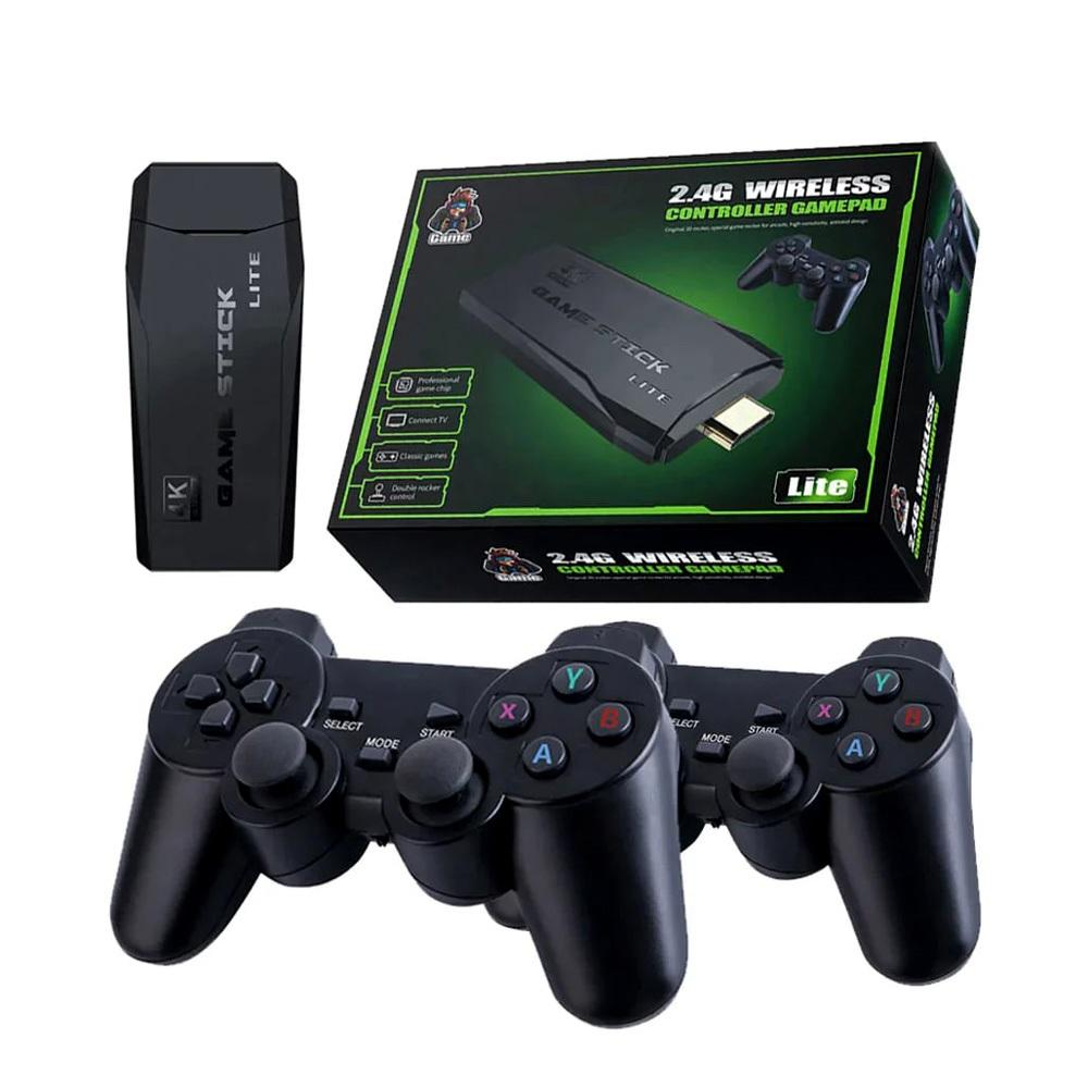 Wireless Game Stick 2.4G Retro Game Console — 4K HDMI Stick Lite (Plug & Play)