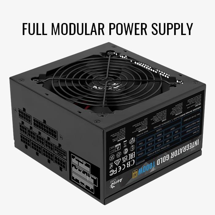 AeroCool Integrator Gold 1000W 80+ Gold Fully Modular PSU