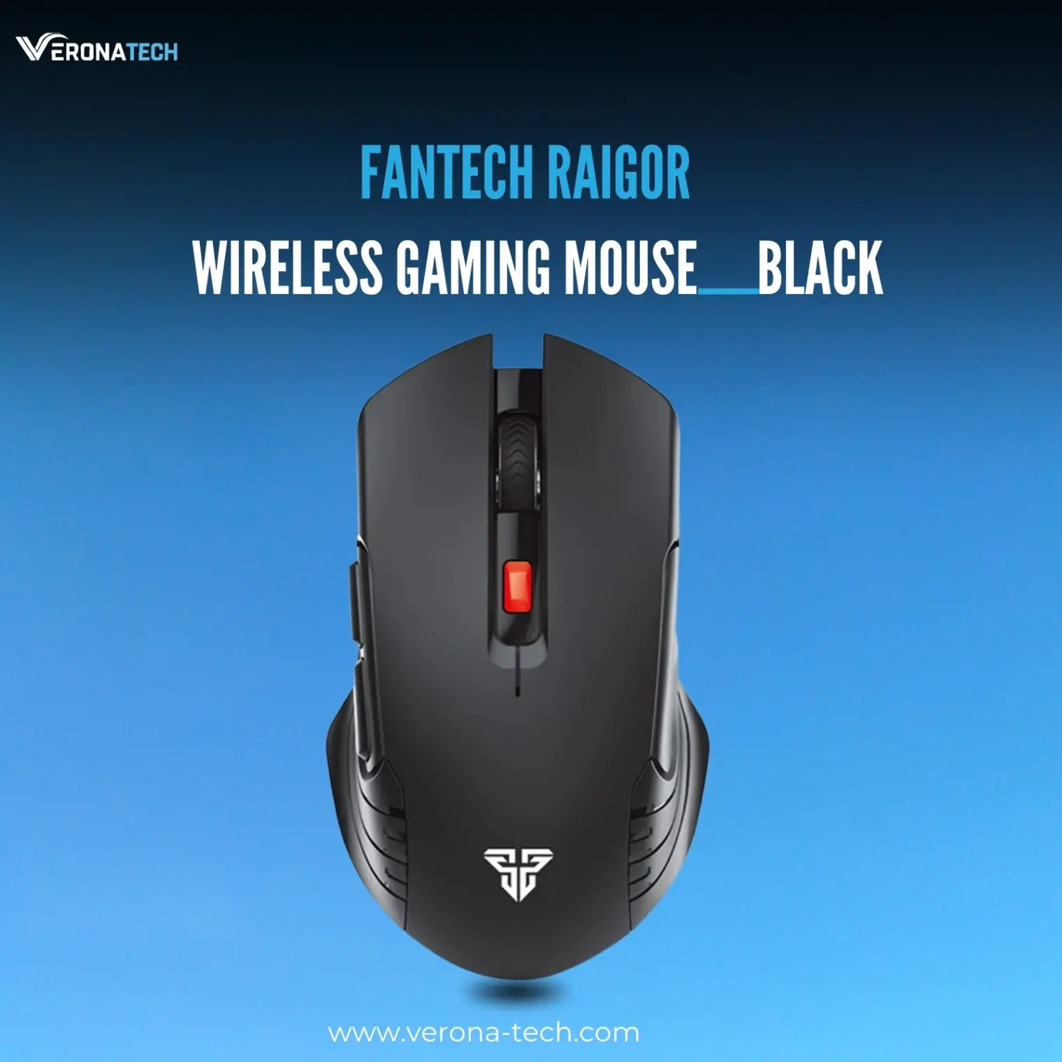 Fantech Raigor III WG12RS Silent Wireless Gaming Mouse - Black