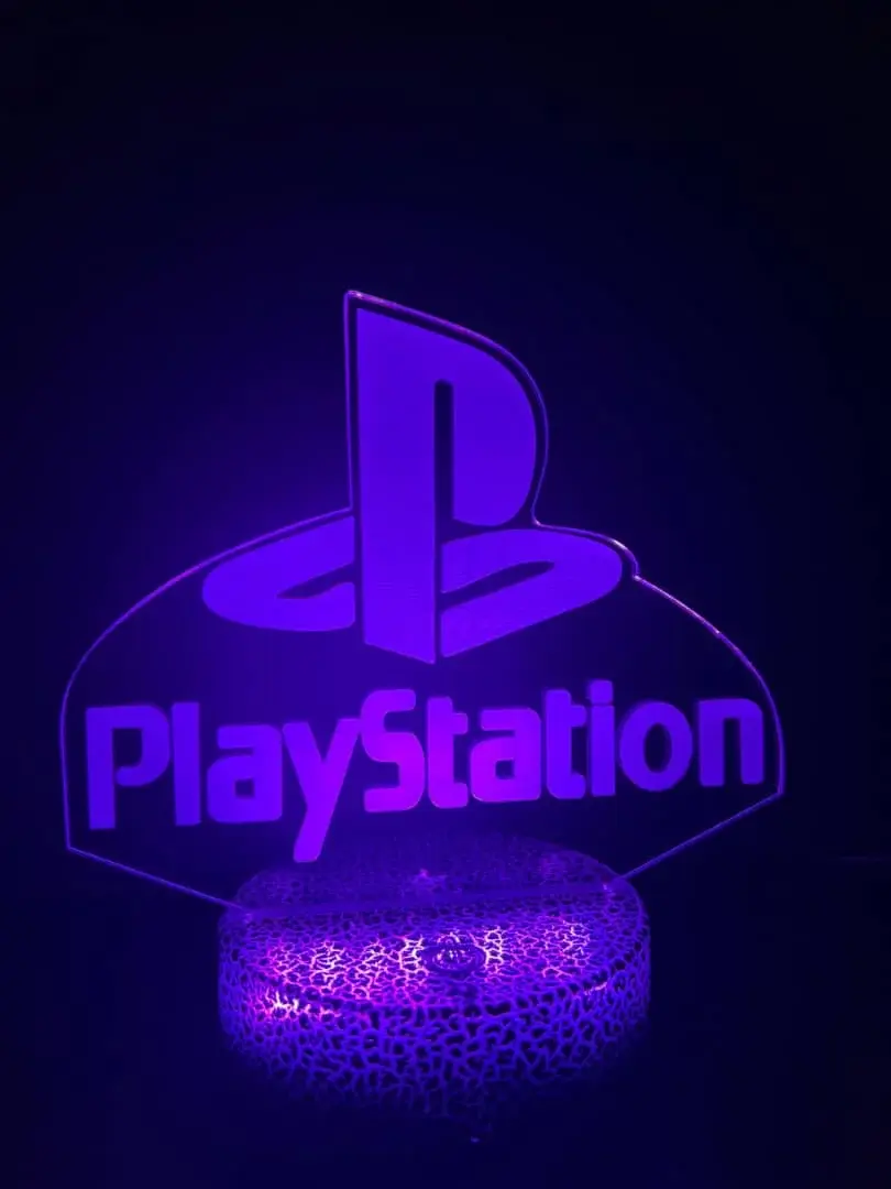 ليد لامب 3D أكريليك — شعار PlayStation