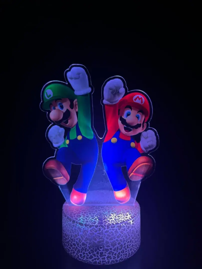 ليد لامب 3D أكريليك — سوبر ماريو