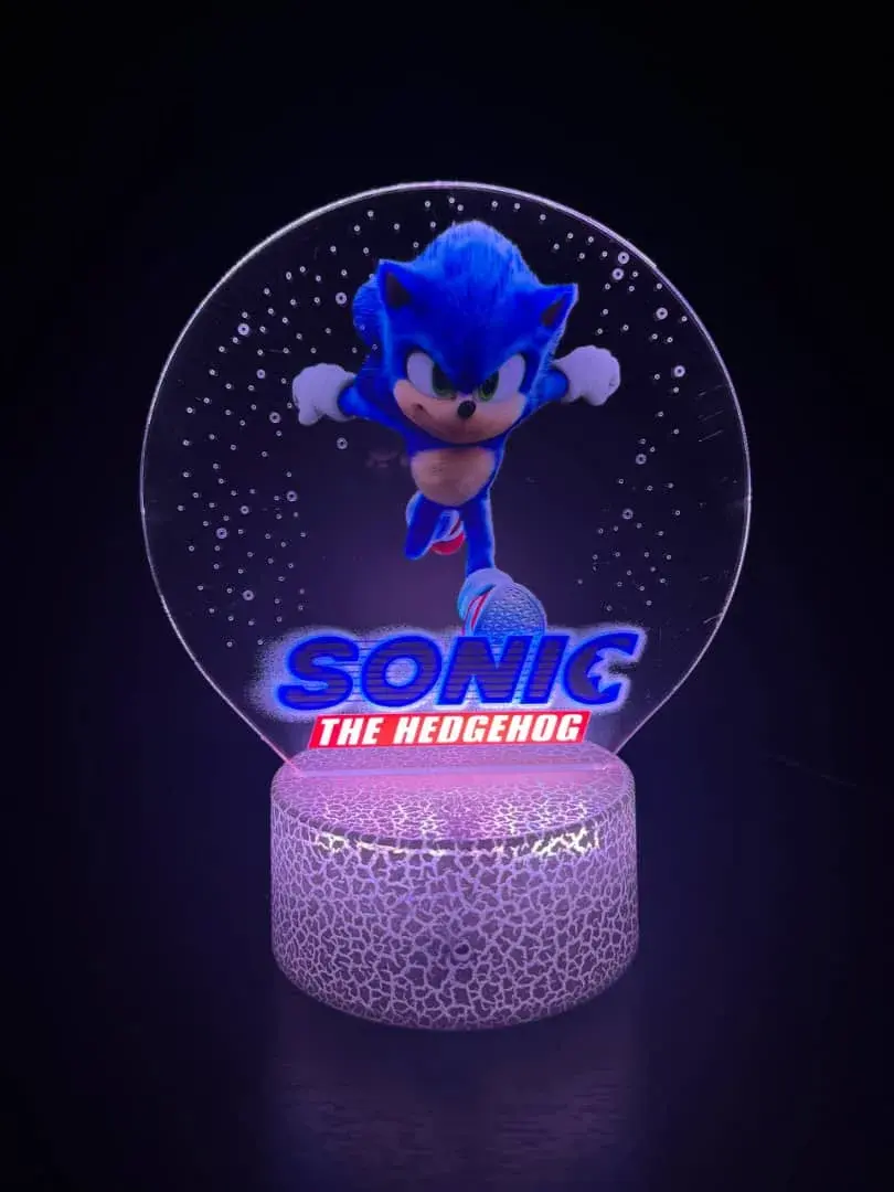 ليد لامب 3D أكريليك — سونيك Sonic the Hedgehog