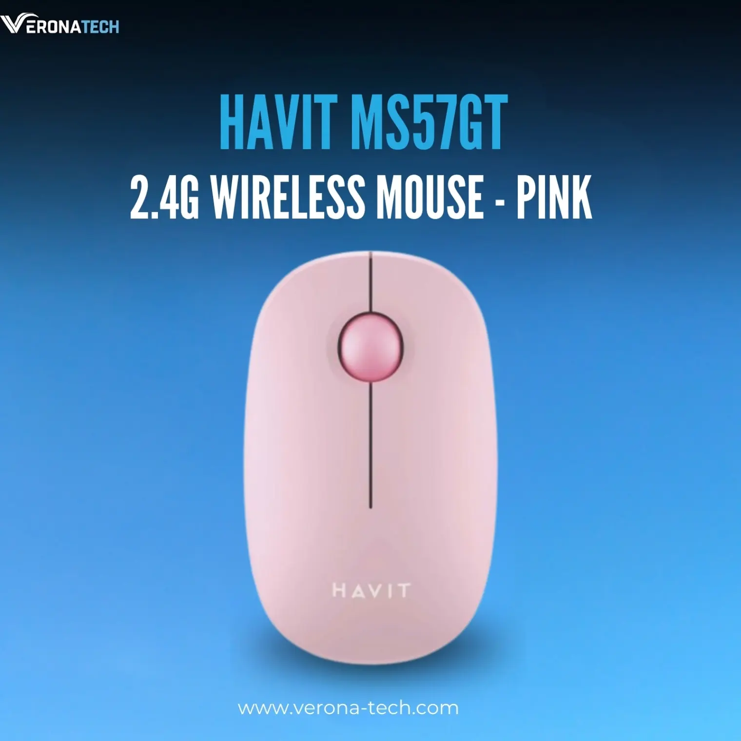 Havit MS57GT 2.4G Wireless Mouse - وردي