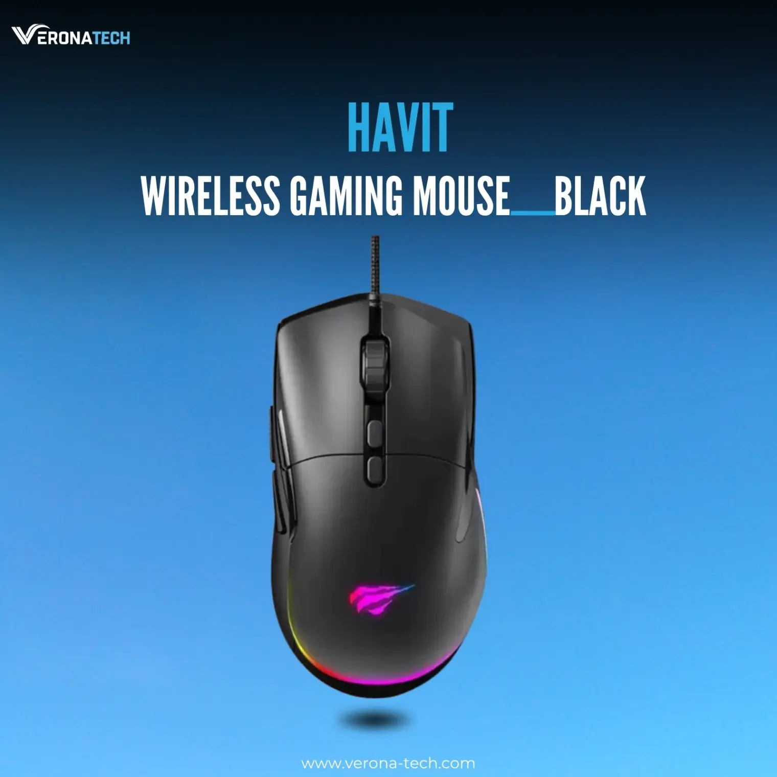 Havit MS954 RGB Programmable Gaming Mouse — أسود