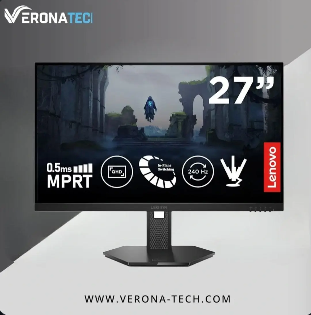 Lenovo Legion 27Q-10 Gaming Monitor - 27-inch QHD 2K IPS WLED 0.5ms 240Hz