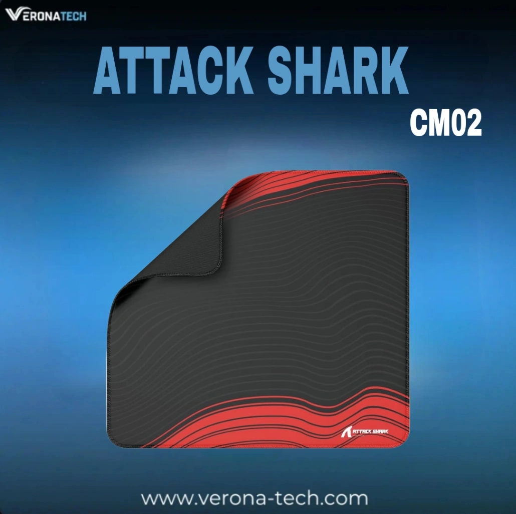 ATTACK SHARK MOUSE PAD CM02 BLACK AND RED