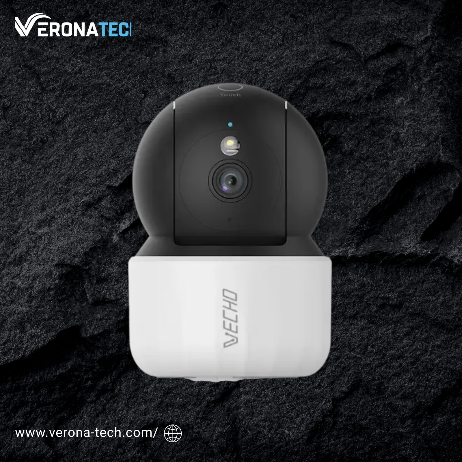 VECHO VEC-SHI3F4E-DL 3MP Indoor Pan & Tilt Wi-Fi Camera (Dual Light)