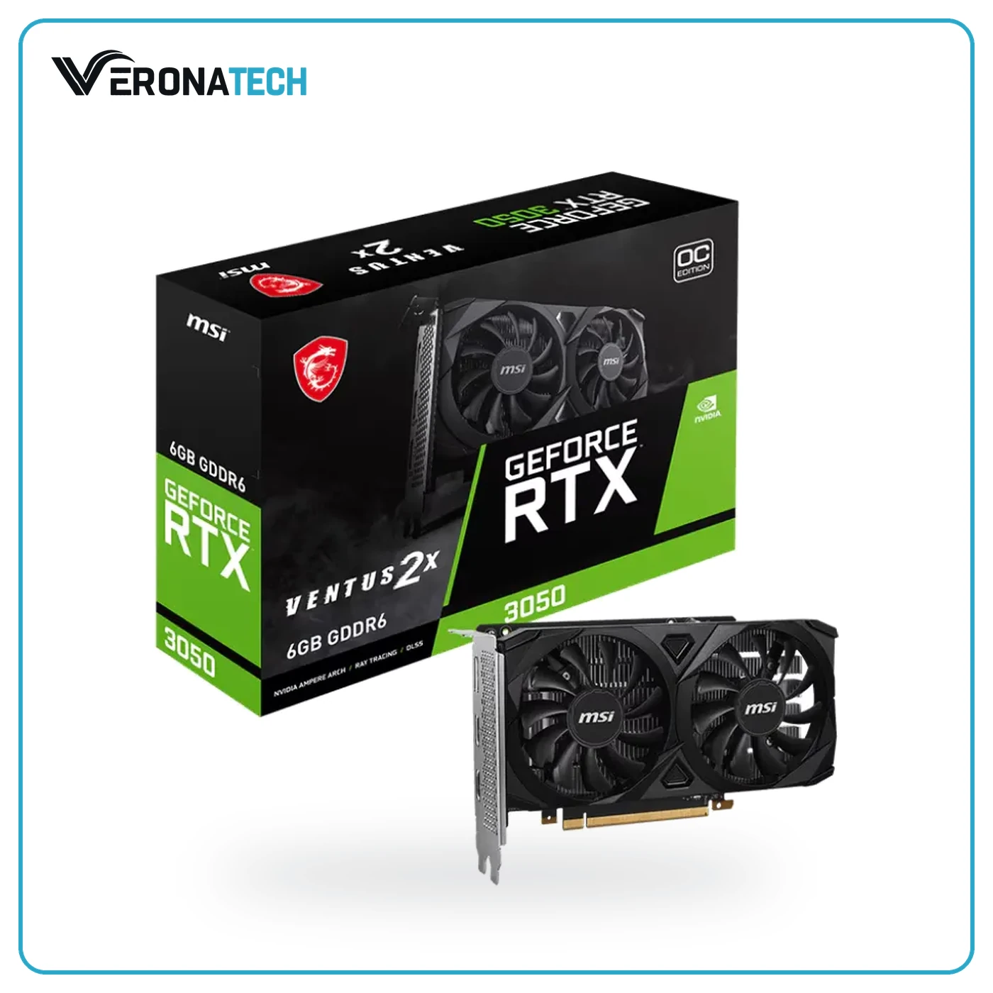MSI GeForce RTX 3050 VENTUS 2X E 6G OC