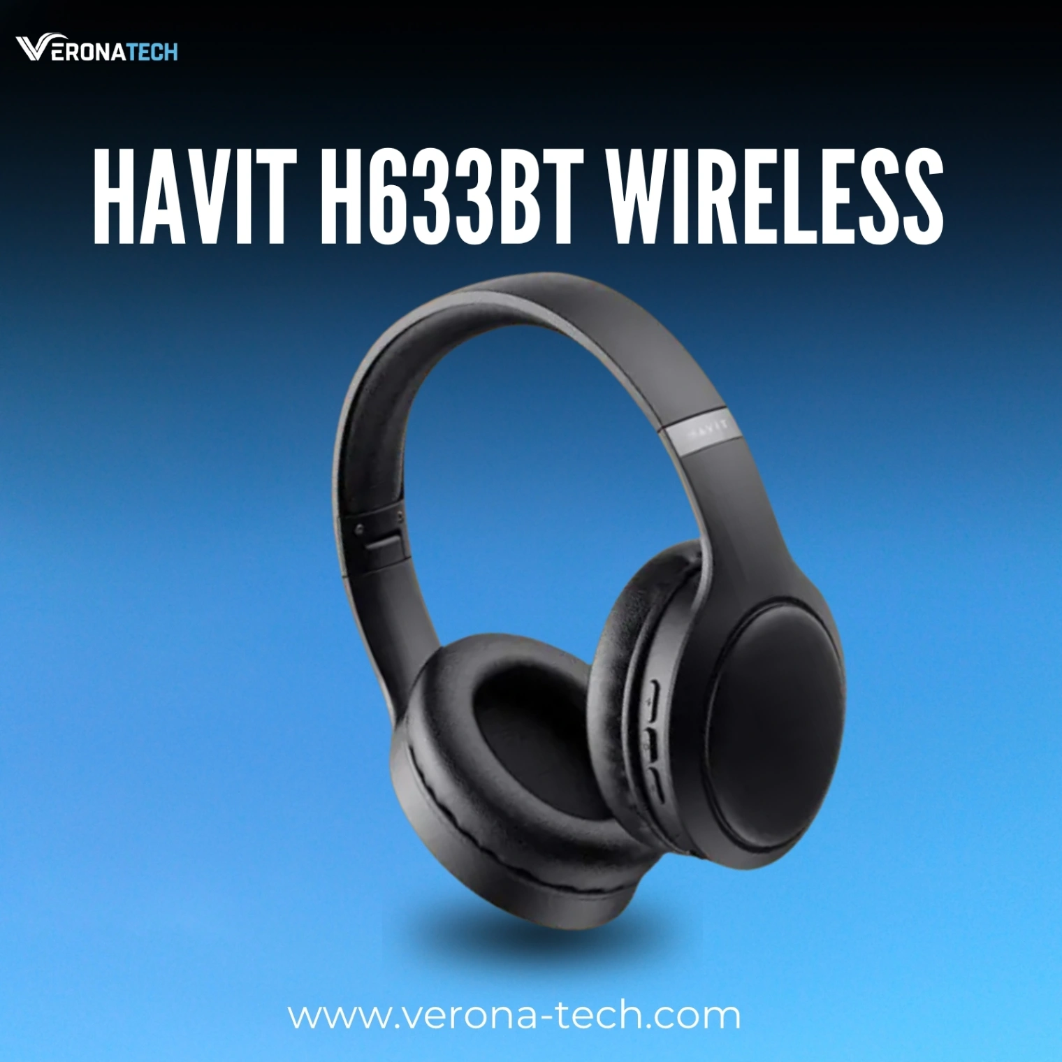 Havit H633BT Wireless Bluetooth Headphones — Black