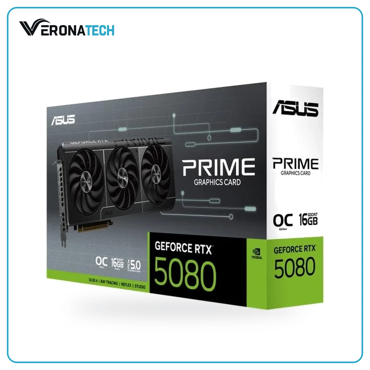 ASUS Prime GeForce RTX 5080 16GB GDDR7 OC Edition Gaming Graphics Card