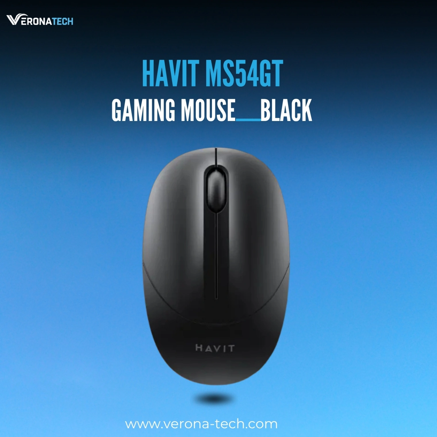 Havit MS54GT 2.4GHz Wireless Mouse – Black