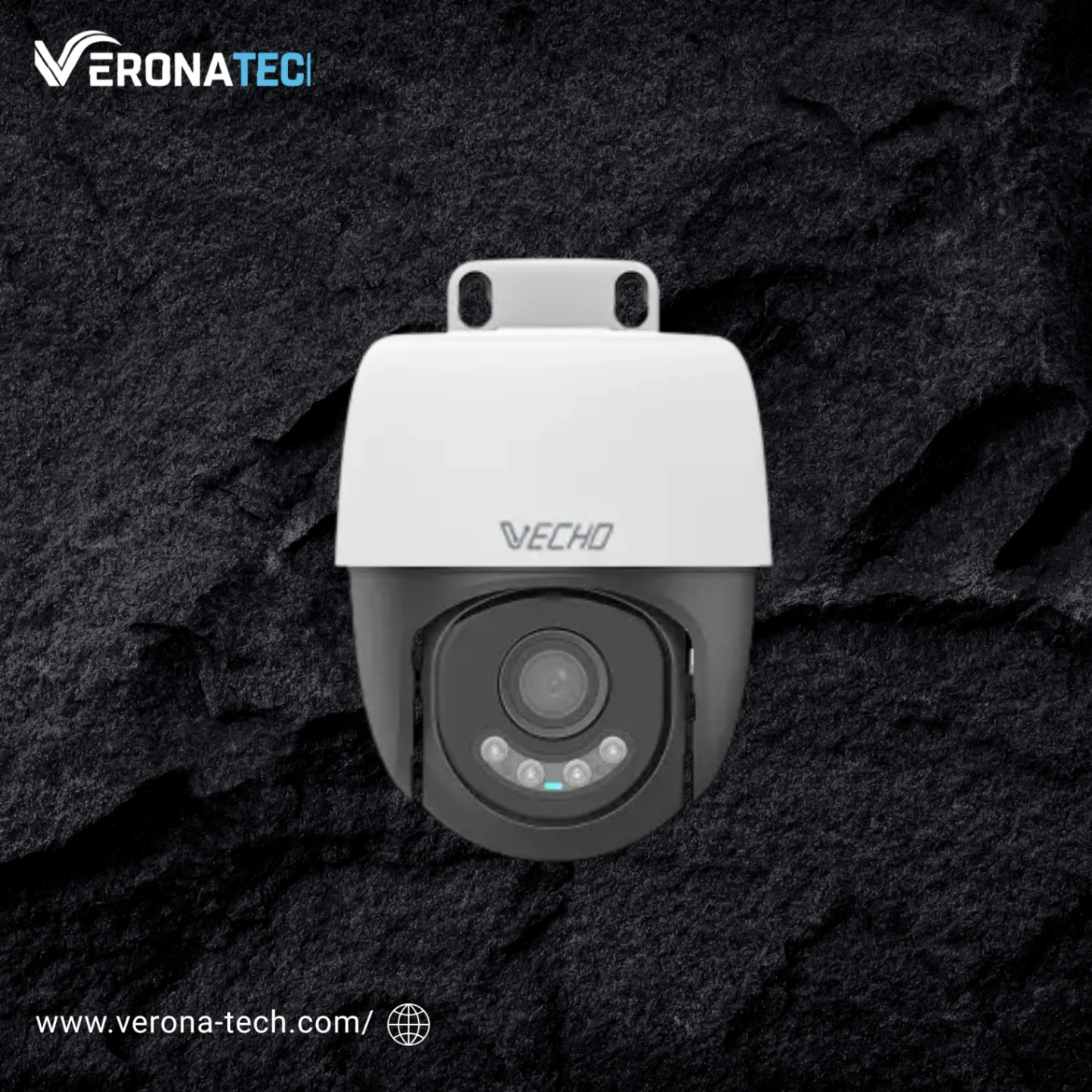 VECHO VEC-SHP3F4-DL 3MP HD Outdoor Pan & Tilt Wi-Fi Camera