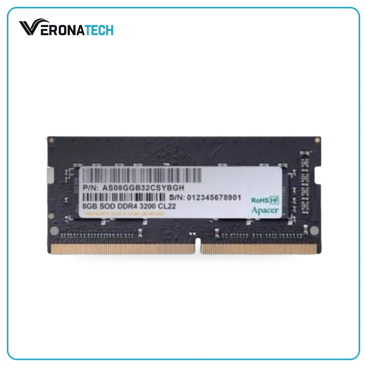 Apacer 8GB DDR4 3200MHz Laptop RAM (SO-DIMM)