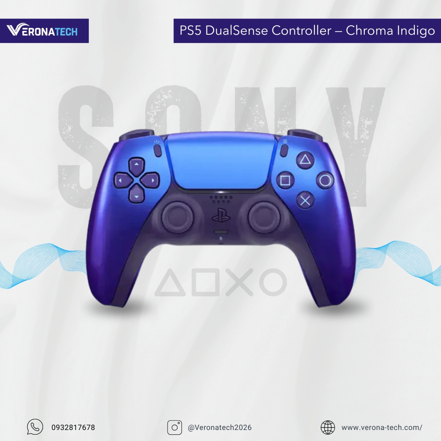 PS5 DualSense Controller — Chroma Indigo