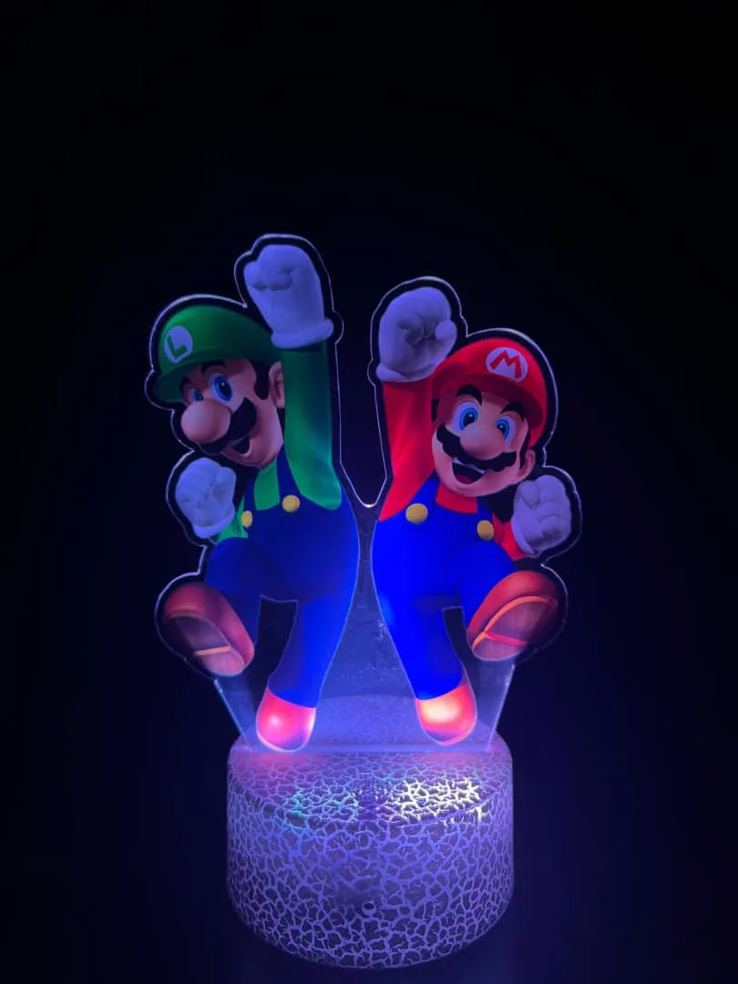 ليد لامب 3D أكريليك — سوبر ماريو