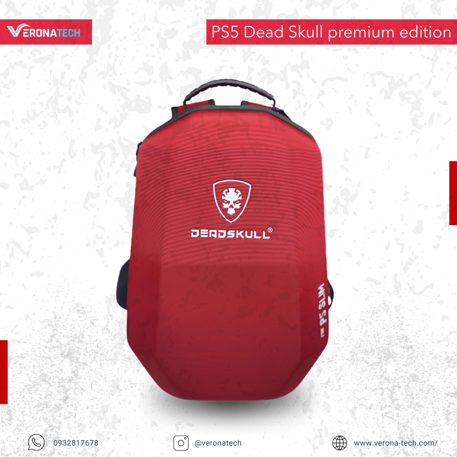 حقيبة PS5 Slim — DEADSKULL Premium Edition