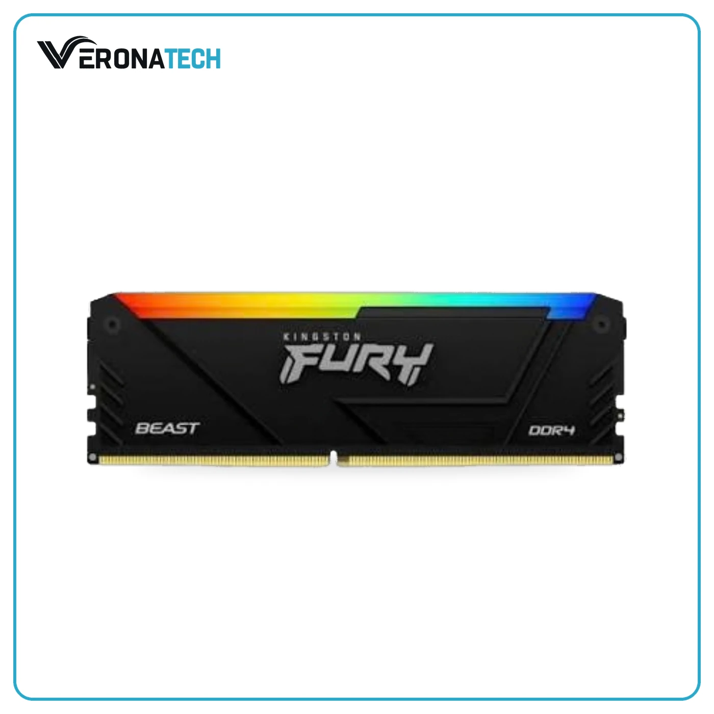 Kingston FURY Beast RGB 16GB DDR4 3200MHz Desktop RAM — أسود